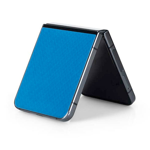 Blue Carbon Fiber Specialty Material Galaxy Z Flip5 5G Skin